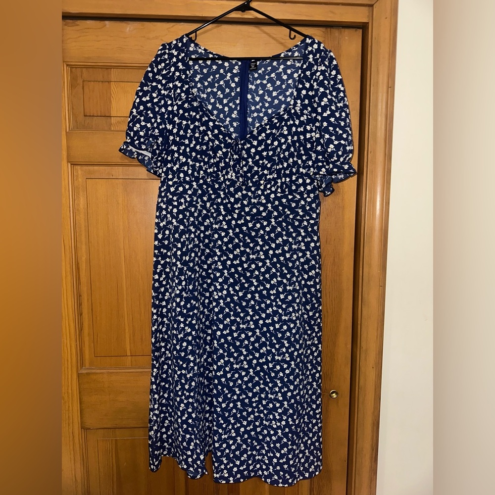 Blue Floral Dress